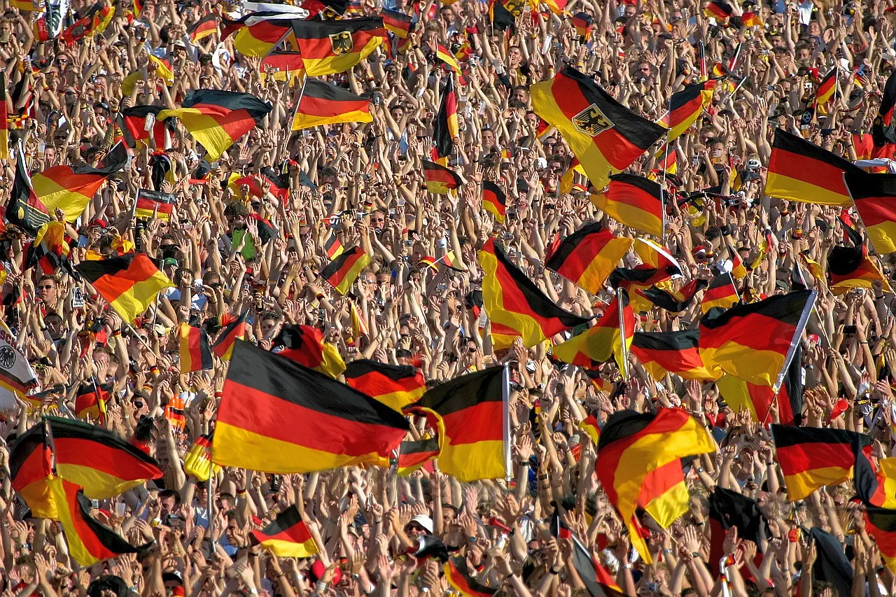 Deutschland Fans Fahnen